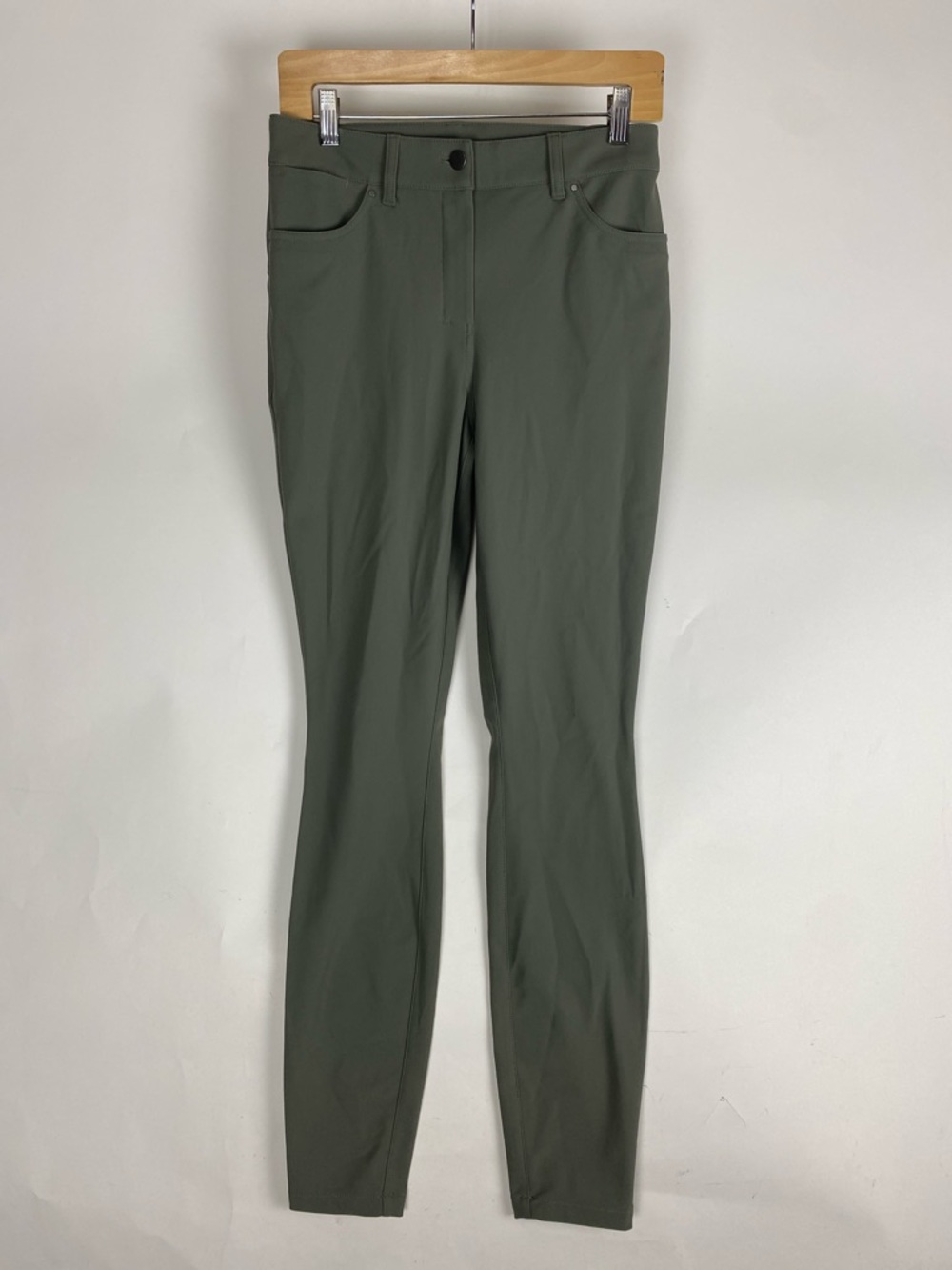 Women’s Olive Green Slim Stretch Pantsp